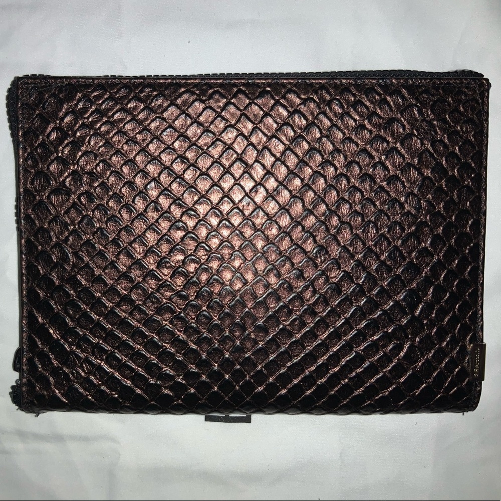 Brahmin Journal with a Zipper. Bronze Java - Picture 2 of 8